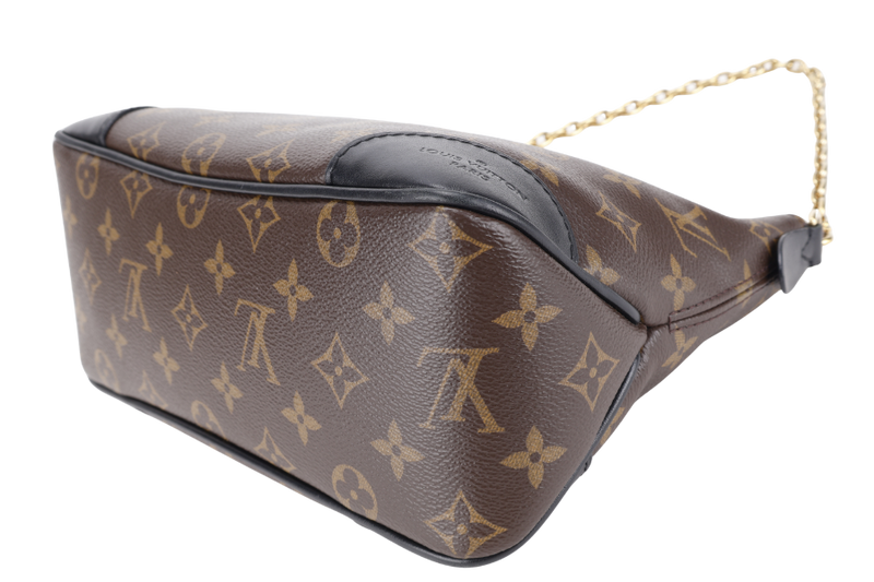 LOUIS VUITTON M45831 BOULOGNE PM MONOGRAM COATED CANVAS GOLD HARDWARE WITH DUST COVER AND BOX