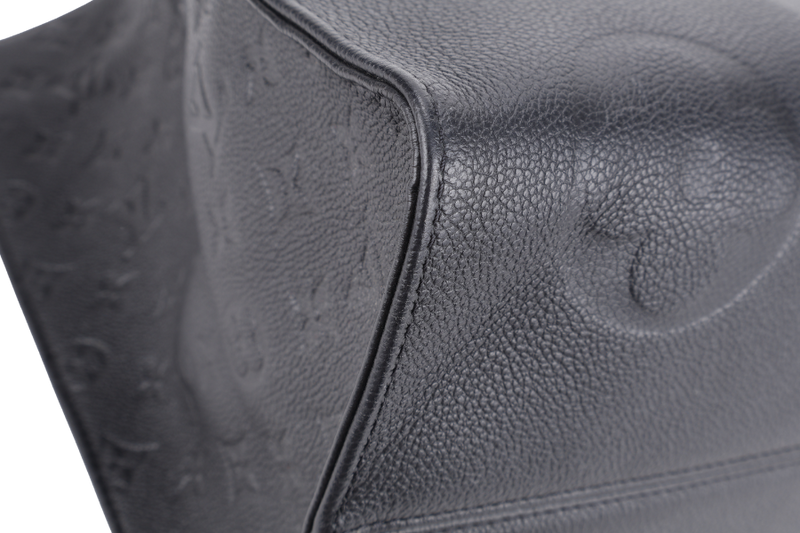 LOUIS VUITTON M44925 ON THE GO GM BLACK MONOGRAM EMPREINTE LEATHER GOLD HARDWARE WITH DUST COVER