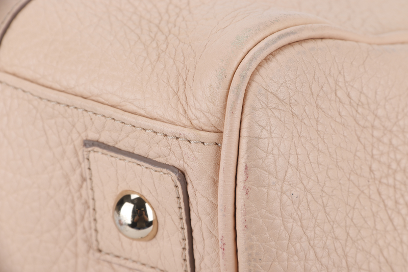 MULBERRY BAYSWATER (1823510) MEDIUM PINK LEATHER GOLD HARDWARE WITH LOCK AND DUST COVER