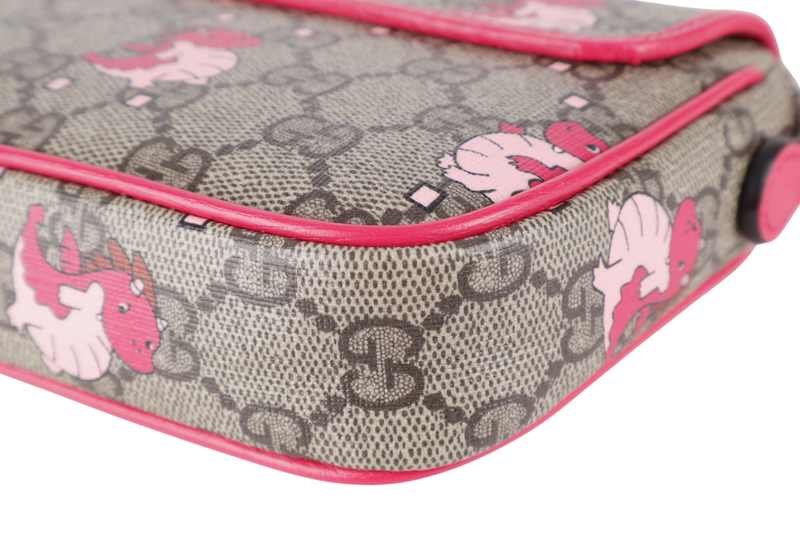 GUCCI DOUBLE GG MINI PINK BAG YEAR OF THE GG DRAGON WITH BOX