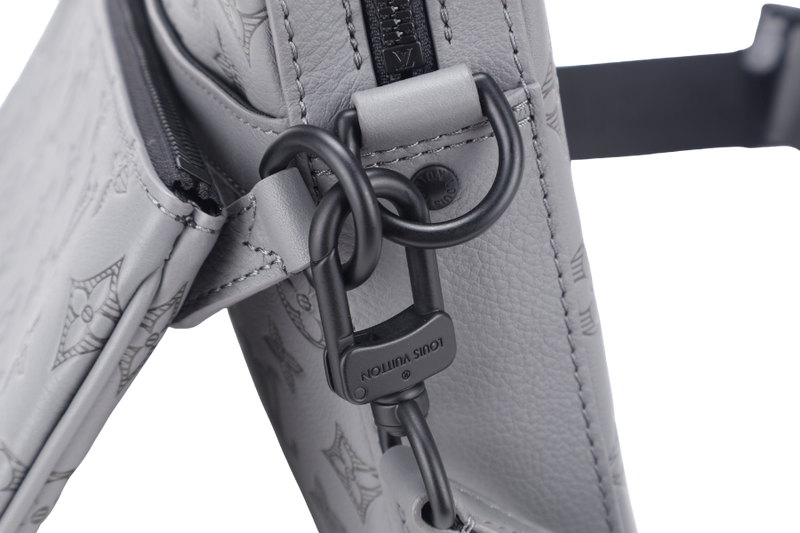 LOUIS VUITTON M46603 TRIO MESSENGER GREY MONOGRAM SHADOW BHW WITH DUST COVER