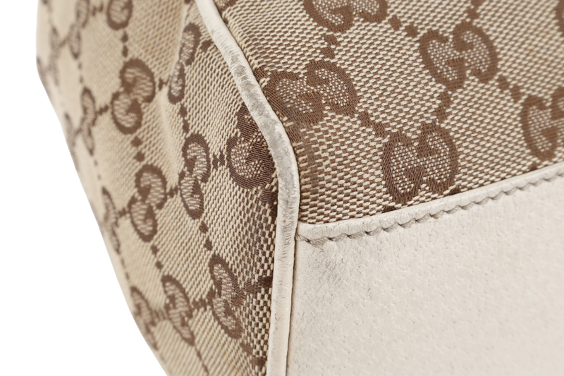 GUCCI SUKEY BAG MEDIUM BEIGE GG CANVAS GOLD HARDWARE NO DUST COVER