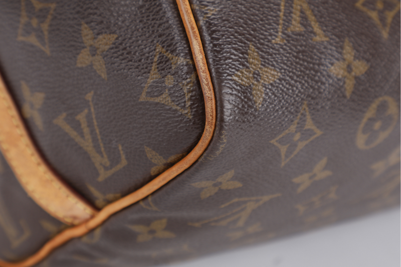 LOUIS VUITTON SPEEDY BANDOULIERE 30 MONOGRAM CANVAS LEATHER GOLD HARDWARE WITH STRAPS, LOCK, DUST COVER AND BOX