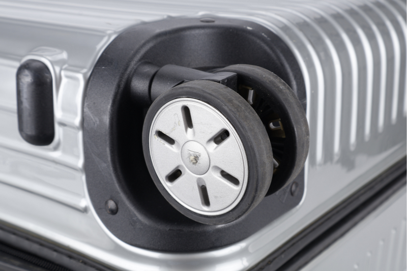 RIMOWA CHECK IN LUGGAGE 29_ GREY POLYCARBONATE BLACK HARDWARE