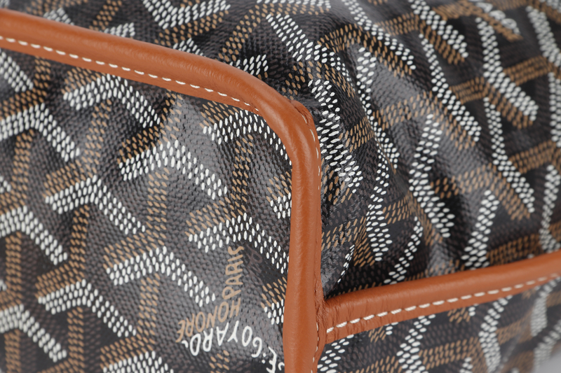 GOYARD ANJOU MINI BAG BLACK AND TAN COLOR WITH DUST COVER