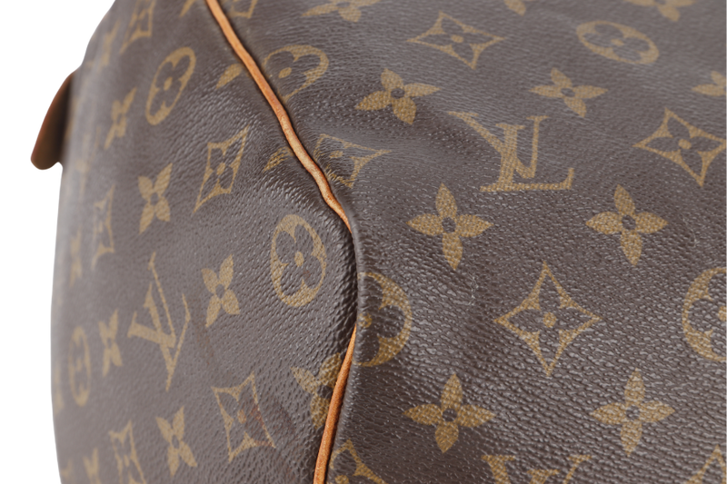 LOUIS VUITTON M41522 SPEEDY 40 MONOGRAM CANVAS GOLD HARDWARE WITH 1 KEY AND PADLOCK WITH DUST COVER
