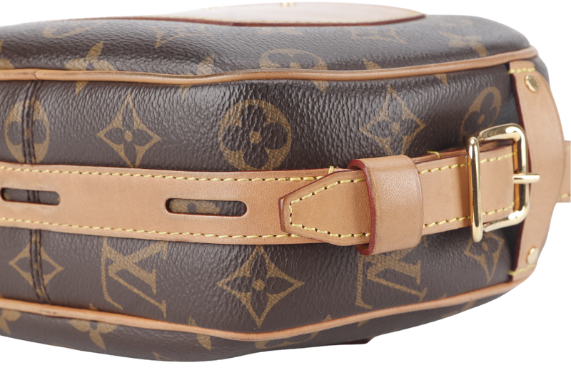 LOUIS VUITTON BOITE CHAPEAU SOUPLE MM BROWN MONOGRAM CANVAS GOLD HARDWARE WITH DUST COVER