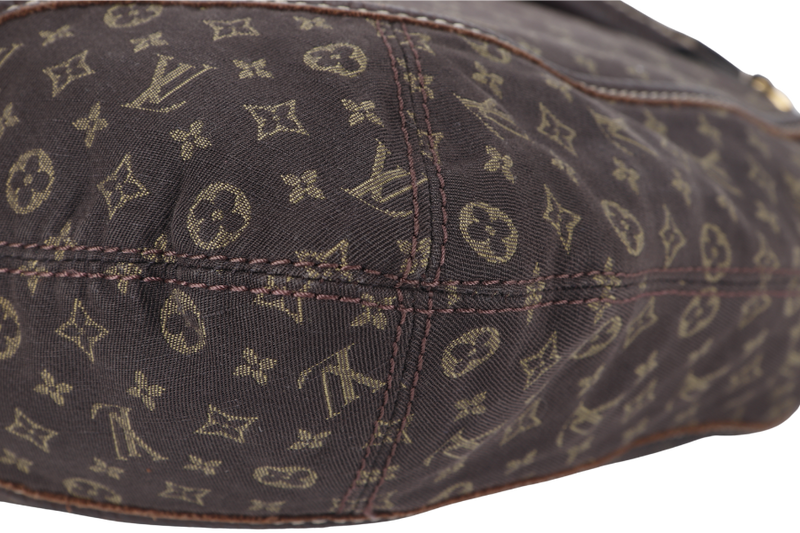 LOUIS VUITTON MINI LIN BASACE ANGELA (M95617) MONOGRAM CANVAS BROWN LEATHER TRIM GOLD HARDWARE WITH STRAP