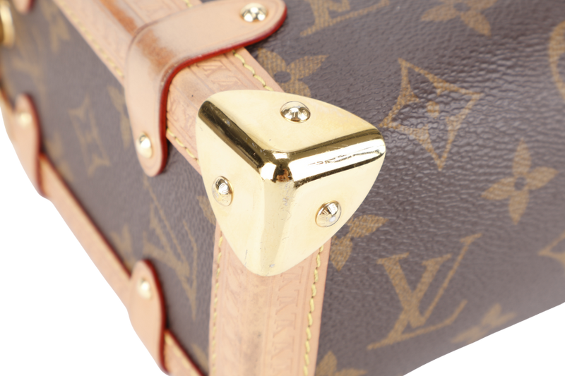 LOUIS VUITTON M46358 SOFT TRUNK MM MONOGRAM CANVAS GOLD HARDWARE WITH STRAPS