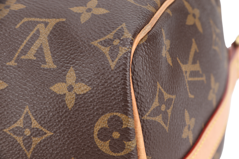 LOUIS VUITTON M46997 SPEEDY BANDOULIERE 25 MONOGRAM COATED CANVAS GOLD HARDWARE WITH PADLOCK AND KEYS NO DUST COVER