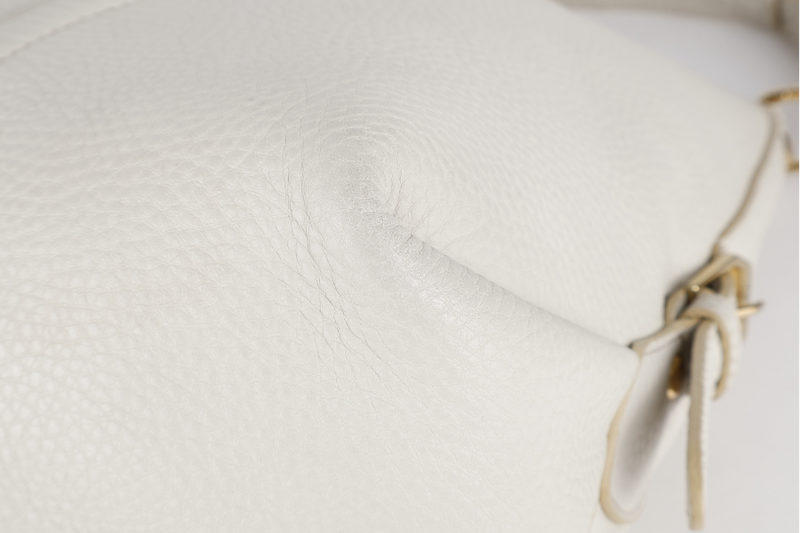 MCM LIGHT BEIGE LEATHER HOBO BAG NO DUST COVER