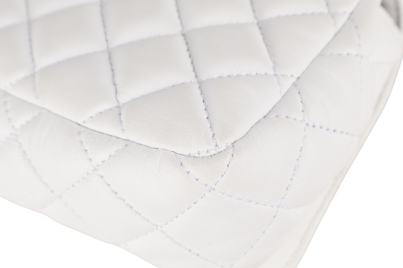 VERSACE MEDUSA SMALL WHITE NAPPA QUILTED LEATHER CROSSBODY GOLD HARDWARE WITH DUST COVER