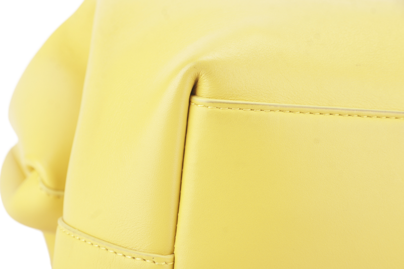 BOTTEGA VENETA MIRABELLE MEDIUM YELLOW POINT BAG WITH DUST COVER