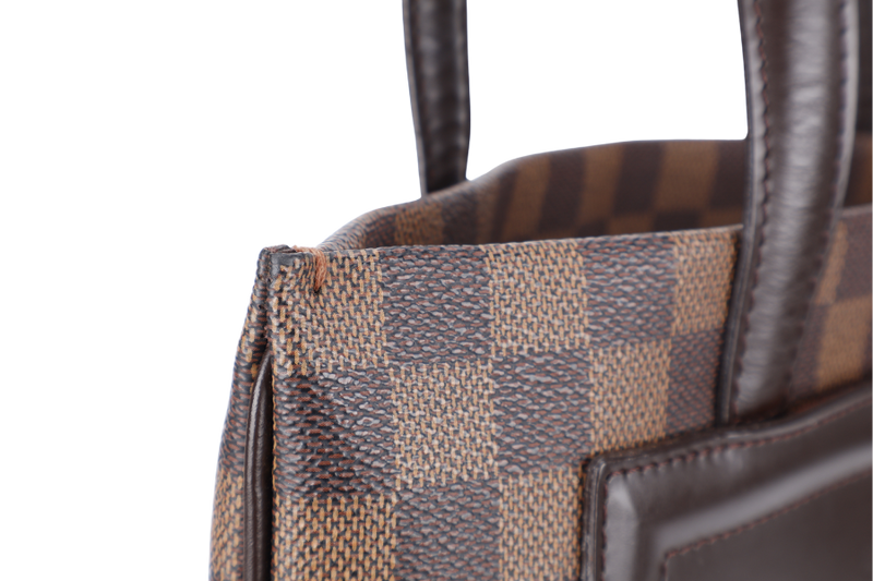 LOUIS VUITTON M51149 CLIFTON HANDBAG DAMIER EBENE GOLD HARDWARE NO DUST COVER