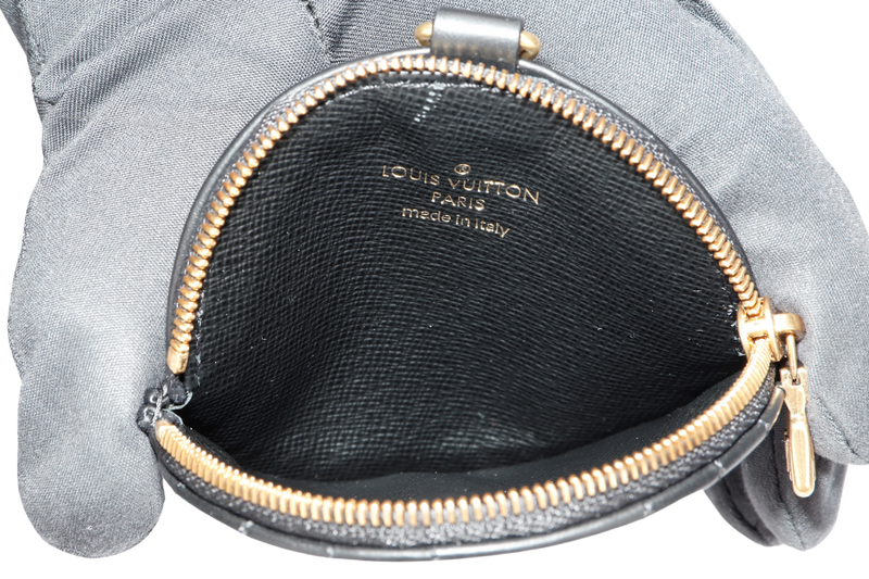 Louis Vuitton New Wave Multi Pochette (M56461) Noir Color, with Strap, Chain, Dust Cover & Box