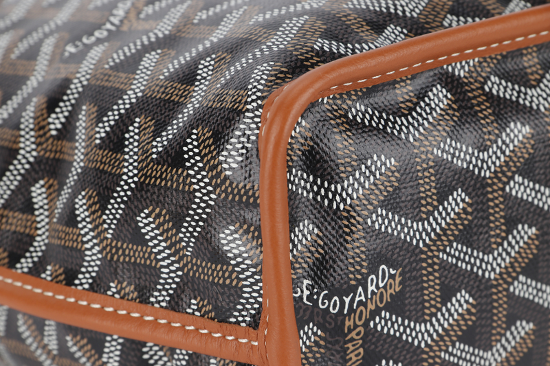 GOYARD ANJOU MINI BAG BLACK AND TAN COLOR WITH DUST COVER