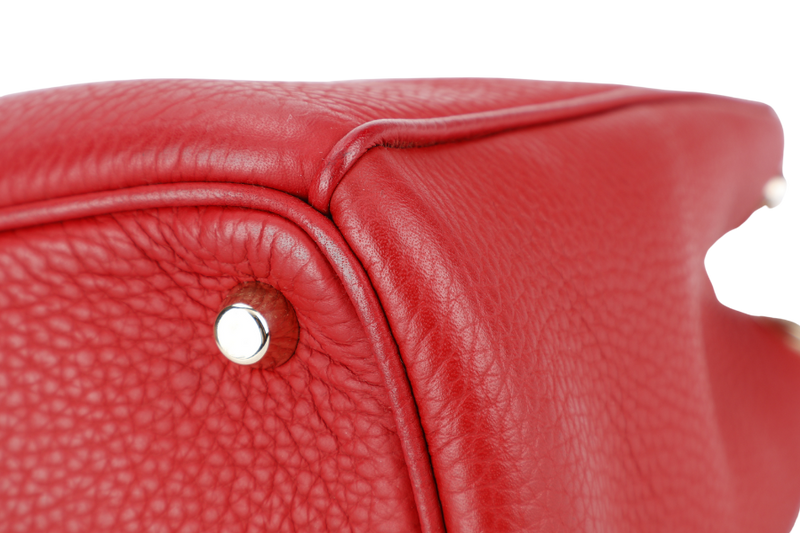 CHRISTIAN DIOR DIORSSIMO RED LEATHER LGHW WITH POUCH, CARD REF _ M090ZOTRL (2014) WITH DUST COVER