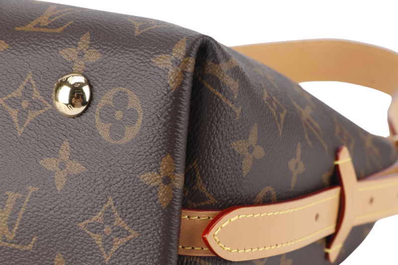 LOUIS VUITTON CARRYALL PM MONOGRAM CANVAS GOLD HARDWARE WITH DUST COVER AND BOX