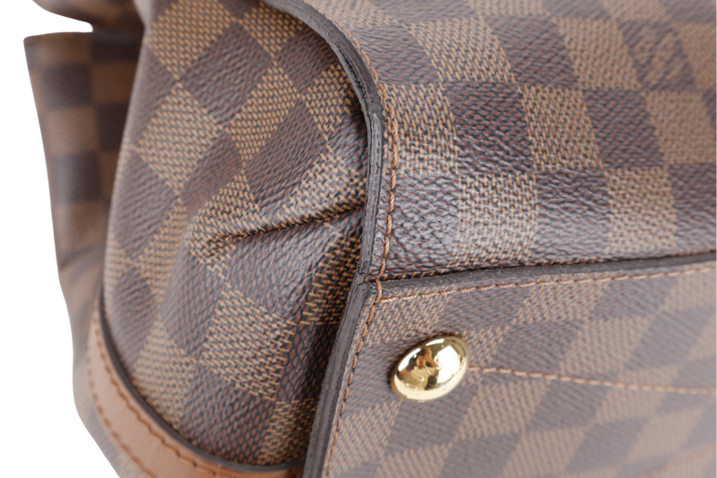 LOUIS VUITTON GREENWICH DAMIER EBENE CANVAS GOLD HARDWARE WITH STRAPS, LOCK&KEYS AND DUST COVER
