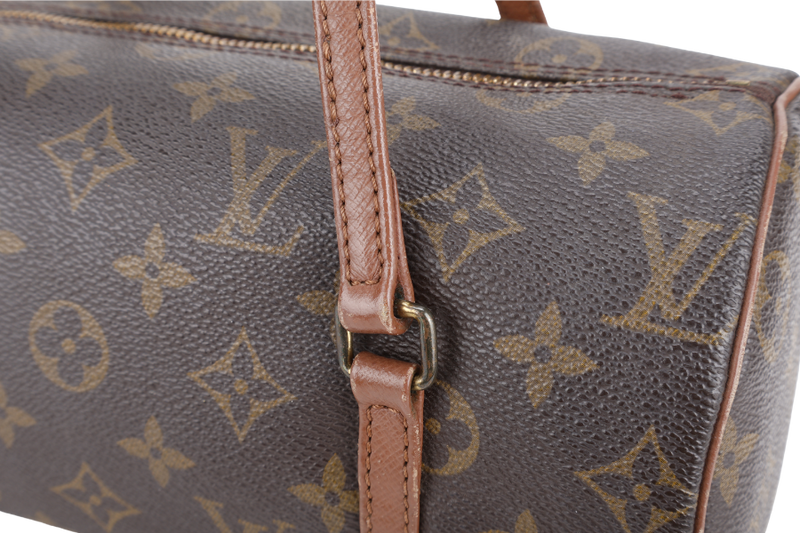LOUIS VUITTON PAPILLON 26 MONOGRAM COATED CANVAS GOLD HARDWARE WITH DUST COVER