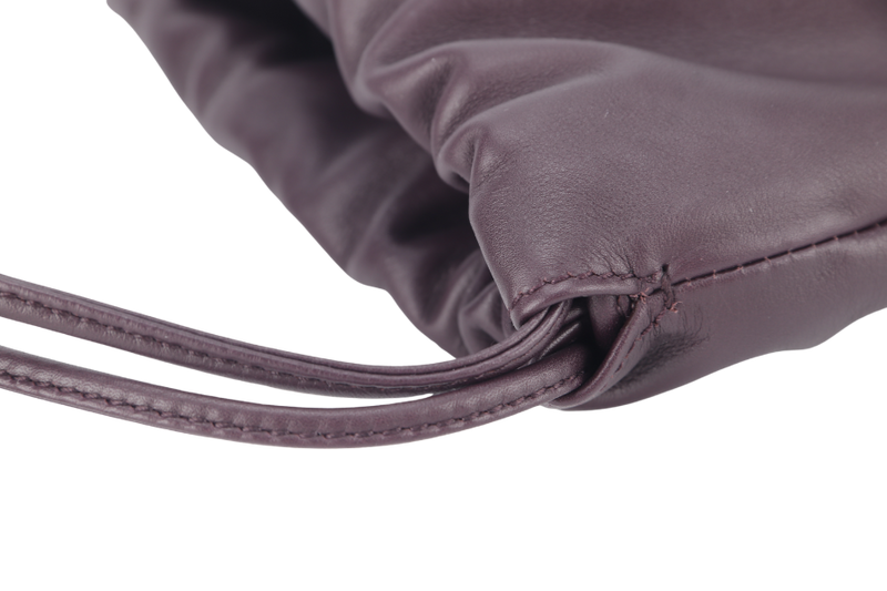 BOTTEGA VENETA MINI BULB PURPLE CALFSKIN LEATHER WITH DUST COVER AND BOX