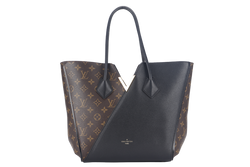 LOUIS VUITTON KIMONO MM TOTE BAG (M40460) MONOGRAM CANVAS BLACK LEATHER TRIM GOLD HARDWARE NO DUST COVER