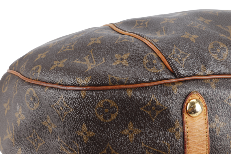 LOUIS VUITTON GALLERIA BAG GM BROWN MONOGRAM CANVAS GOLD HARDWARE WITH DUST COVER