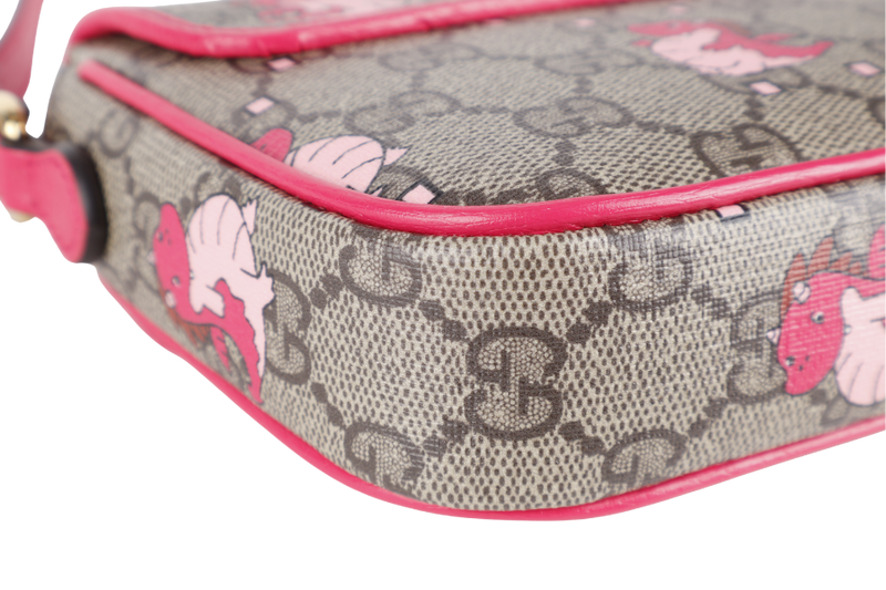 GUCCI DOUBLE GG MINI PINK BAG YEAR OF THE GG DRAGON WITH BOX