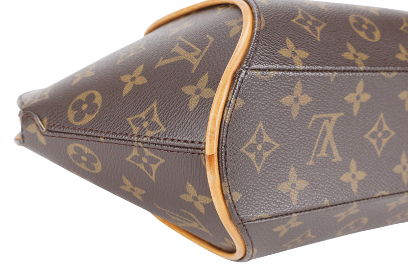 LOUIS VUITTON ELLIPSE BAG PM MONOGRAM CANVAS GOLD HARDWARE WITH DUST COVER AND LONG STRAP