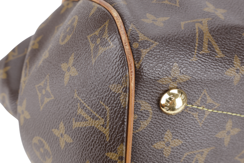 LOUIS VUITTON M40144 TIVOLI GM MONOGRAM CANVAS GOLD HARDWARE WITH DUST COVER