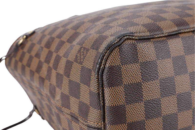 LOUIS VUITTON NEVERFULL MM (N40600) DAMIER EBENE CANVAS GOLD HARDWARE NO DUST COVER