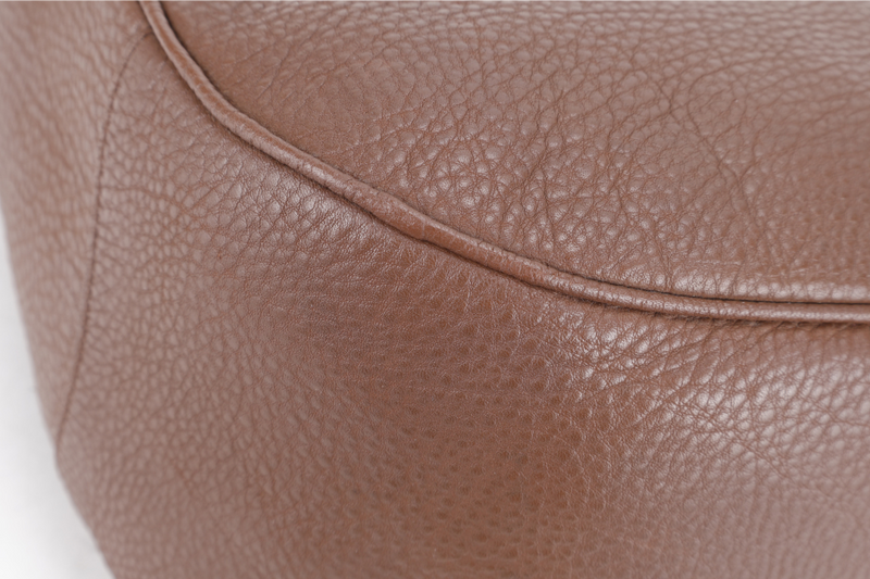 PRADA ZIP TOP HOBO VITELLO DAINO BAG LARGE BROWN LEATHER GOLD HARDWARE NO DUST COVER