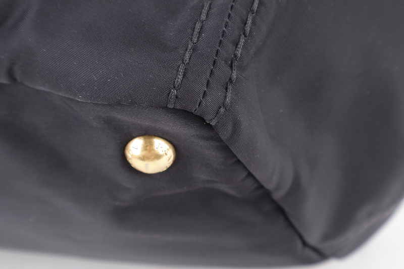 PRADA BN1995 NYLON TOTE NERO WITH CARD NO DUST COVER