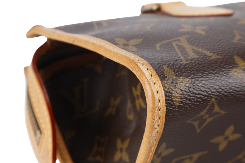 LOUIS VUITTON M40009 POPINCOURT BAG MONOGRAM CANVAS GOLD HARDWARE WITH DUST COVER