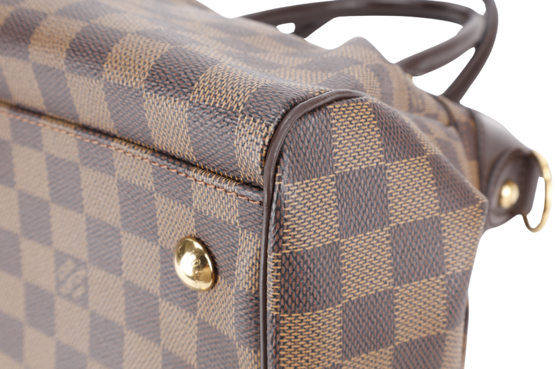 LOUIS VUITTON N51997 TREVI DAMIER EBENE CANVAS GOLD HARDWARE WITH STRAPS NO DUST COVER
