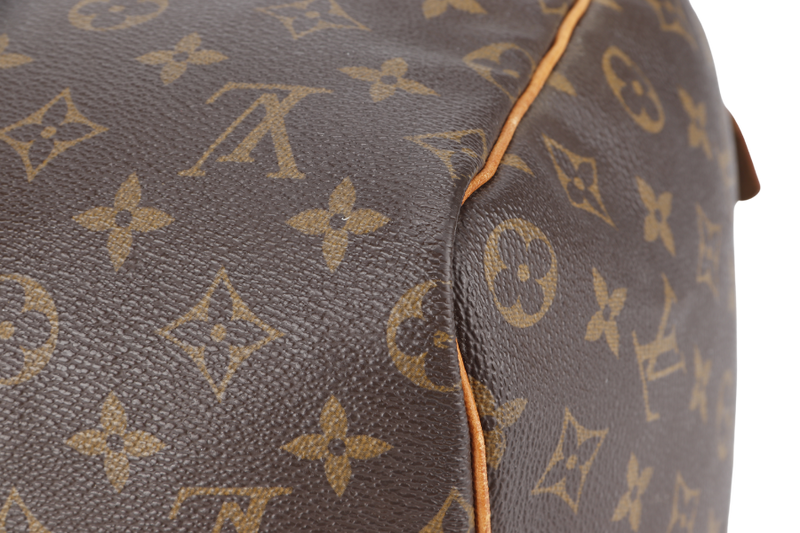 LOUIS VUITTON M41522 SPEEDY 40 MONOGRAM CANVAS GOLD HARDWARE WITH 1 KEY AND PADLOCK WITH DUST COVER