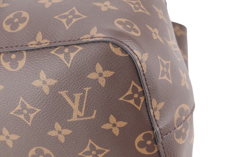LOUIS VUITTON M44020 NEONOE MM MONOGRAM CANVAS GOLD HARDWARE WITH STRAPS AND DUST COVER