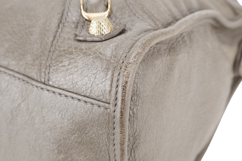 BALENCIAGA CLASSIC CITY KHAKI COLOR GOLD HARDWARE WITH DUST COVER