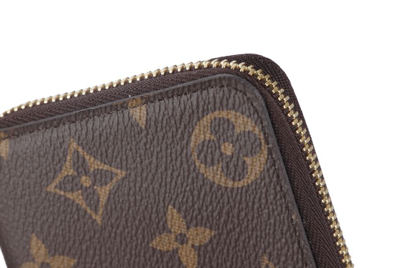 LOUIS VUITTON CLEMENCE WALLET (M61298) MONOGRAM CANVAS GOLD HARDWARE WITH DUST COVER AND BOX