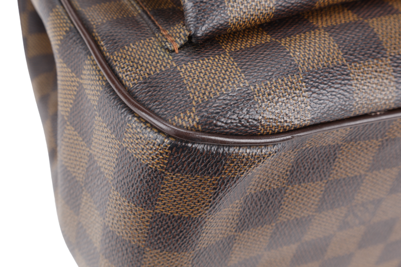 LOUIS VUITTON UZES TOTE BAG DAMIER EBENE CANVAS GOLD HARDWARE NO DUST COVER