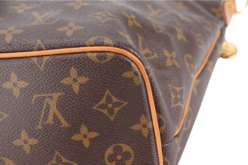 LOUIS VUITTON PALERMO M40145 PM MONOGRAM CANVAS GOLD HARDWARE WITH DUST COVER