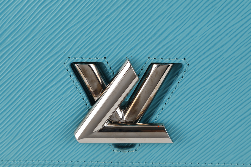 LOUIS VUITTON M50283 TWIST MM MINT GREEN EPI LEATHER SILVER HARDWARE WITH MIRROR NO DUST COVER