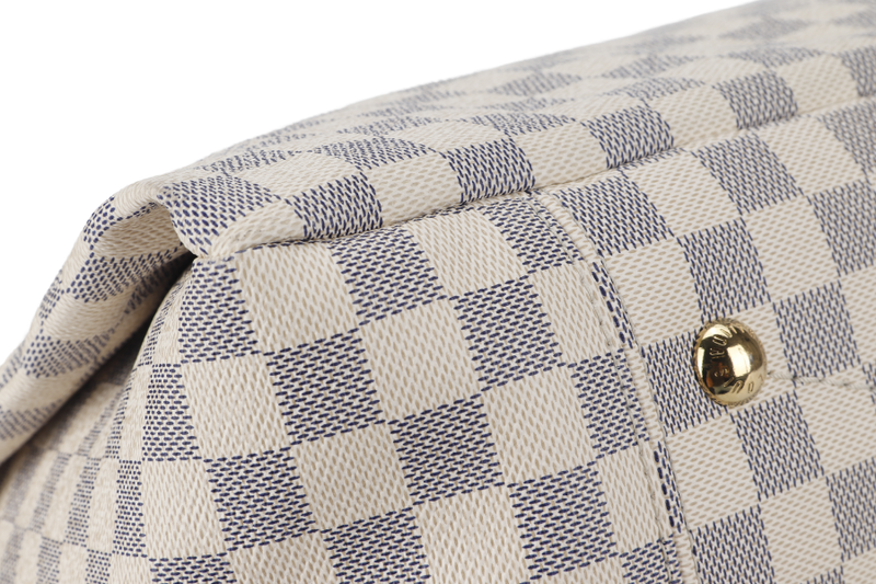 LOUIS VUITTON ARTSY MM (N41174) DAMIER AZUR GOLD HARDWARE NO DUST COVER