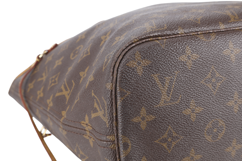 LOUIS VUITTON NEVERFULL M46975 MONOGRAM CANVAS GOLD HARDWARE NO DUST COVER