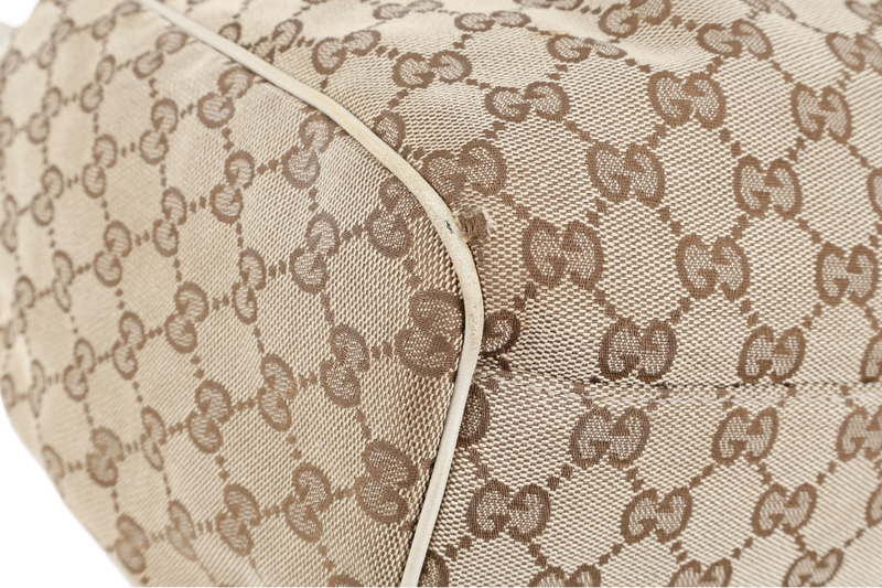 GUCCI GG SUKEY BROWN MEDIUM CANVAS HOBO BAG GOLD HARDWARE NO DUST COVER