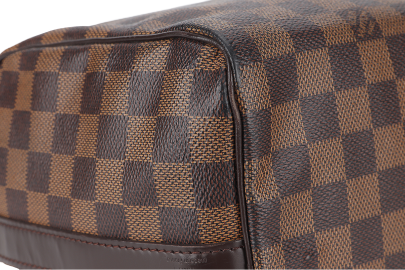 LOUIS VUITTON SPEEDY BANDOULIERE 30 (N41367) DAMIER EBENE CANVAS GOLD HARDWARE WITH DUST COVER