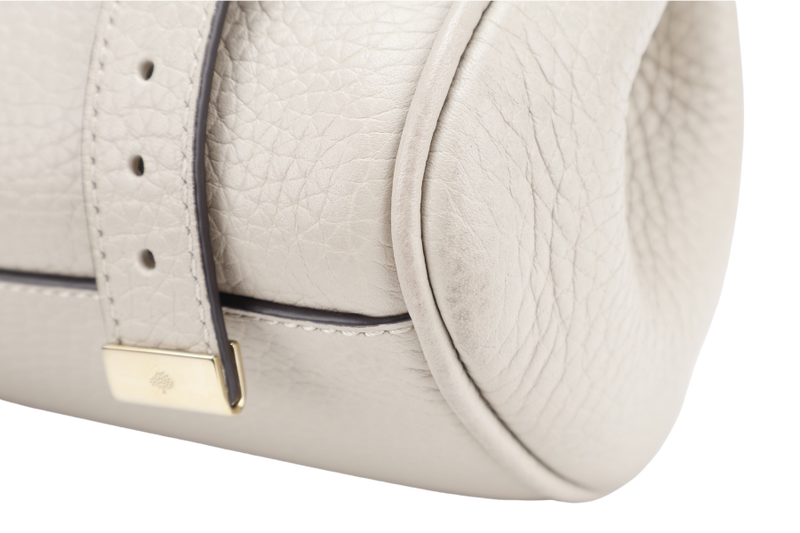 MULBERRY ALEXA LIGHT BEIGE CALF LEATHER BAG GOLD HARDWARE WITH STRAPS AND DUST COVER