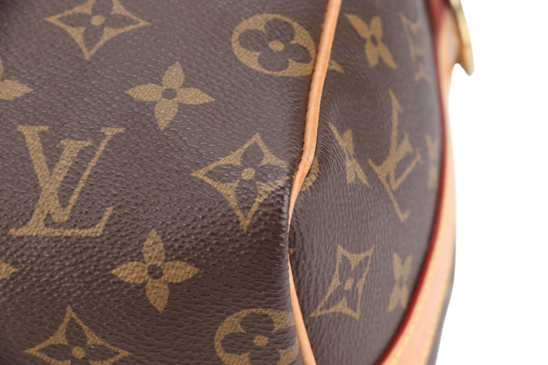 LOUIS VUITTON M46997 SPEEDY BANDOULIERE 25 MONOGRAM COATED CANVAS GOLD HARDWARE WITH PADLOCK AND KEYS NO DUST COVER