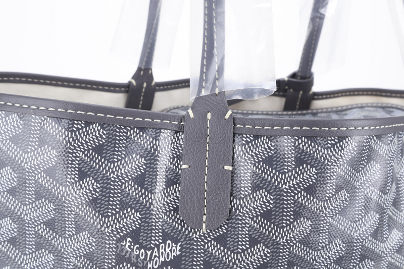 GOYARD SAINT LOUIS PM BAG GREY COLOR WITH DUST COVER