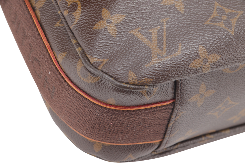 LOUIS VUITTON MM NOBOURG SHOULDER BAG MONOGRAM CANVAS WITH GOLD HARDWARE NO DUST COVER